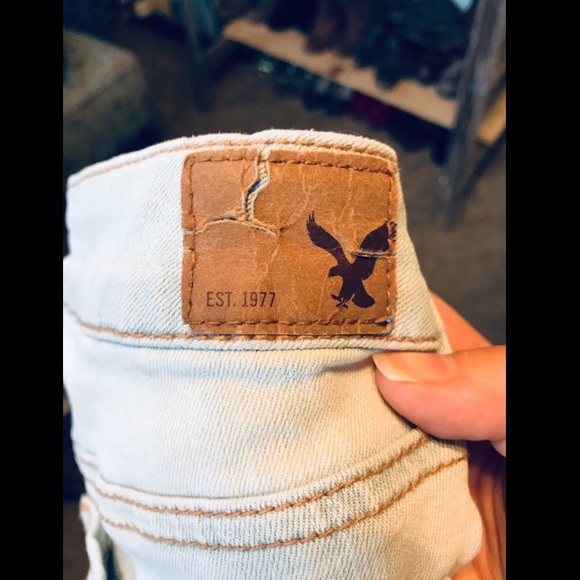 AE Light Wash Distressed Skinny Jeans - Picture 6 of 7